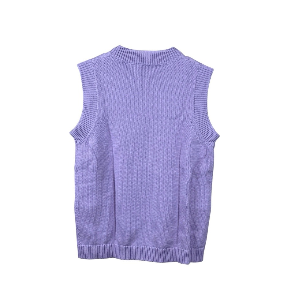 OLIVIA RUBIN Womens Carly Lilac Sleeveless Sweater Size Small Heart NWT - Picture 2 of 6